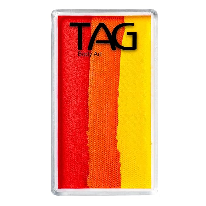 TAG Face and Body Paint - 1 Stroke Split Cake 30g - Flame