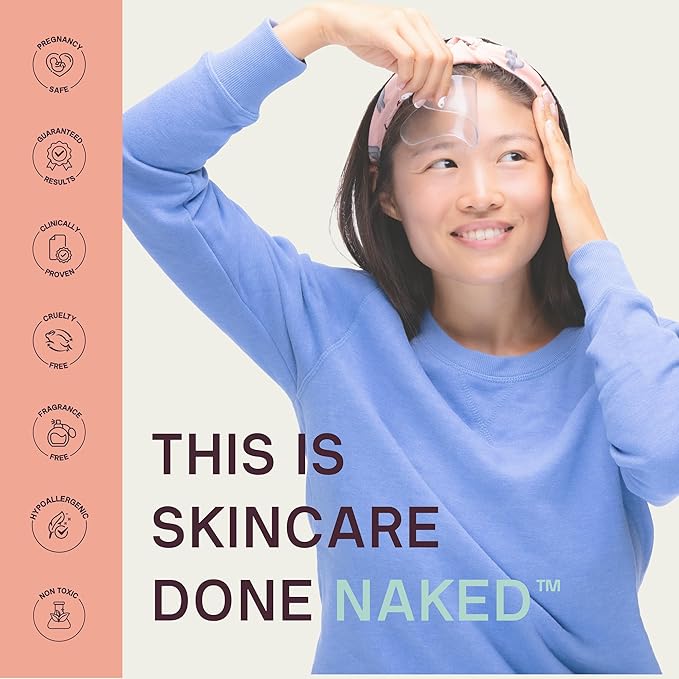 Dermaclara Silicone Patch Eyes & Forehead Kit - Anti-Wrinkle Face Patches for Frown & Smile Lines, Reusable Overnight Silicone Wrinkle Pads, Up to 30 Uses - 4 Eye & Mouth, 1 Forehead