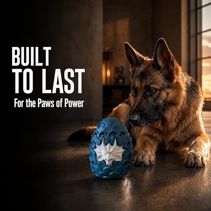 Dragon Egg Dog Chew Toys for Power Chewers - Toughest Indestructible