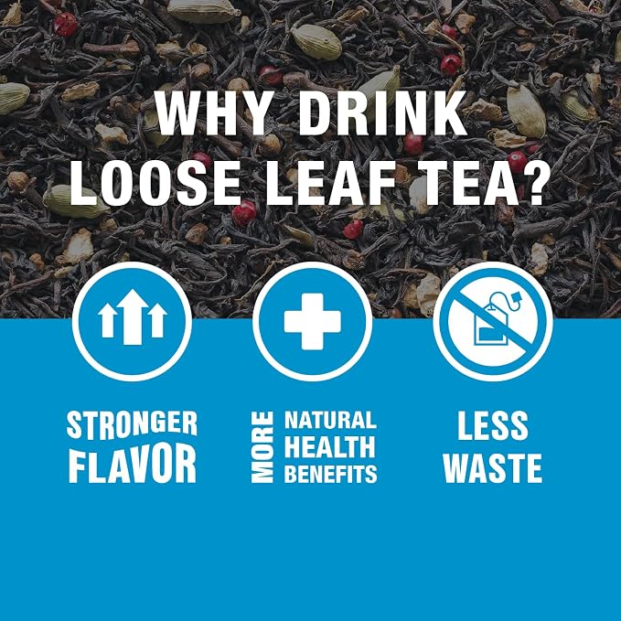 Tiesta Tea - Love & Warmth Loose Leaf Tea Gift Set, Loose Leaf, 6-Flavor Premium Variety Pack with Ball Strainer for Steeping, Brewing, and Enjoying, Valentines Day Assortment to Make Hot or Iced