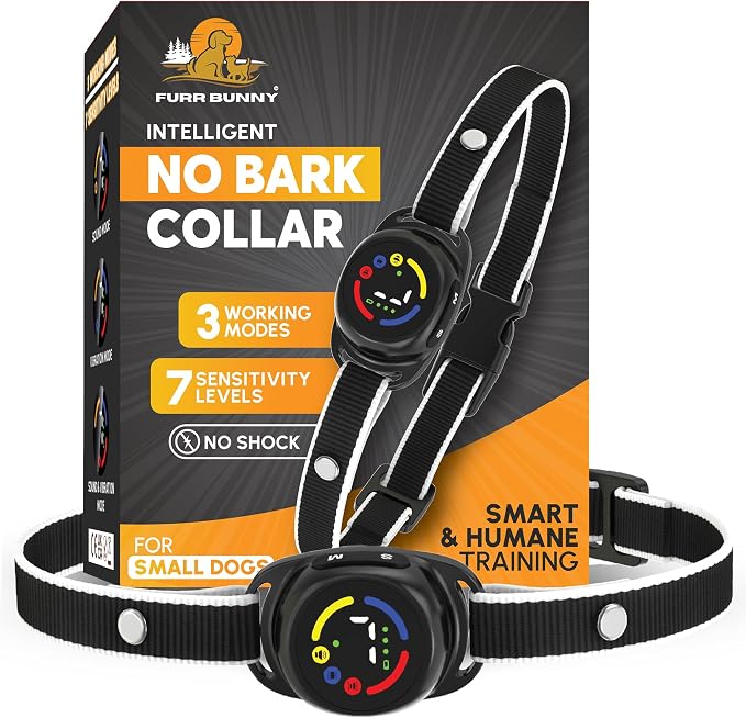 2026 Upgraded Intelligent Dog Bark Collar for Small and Medium Dogs - Beep, Vibration and 7 Sensitivity Levels Adjustment - No Shock Collar, Humane Training