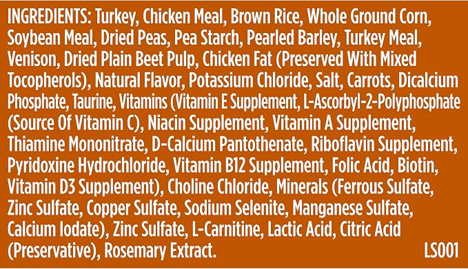 Nutrish Healthy Weight Dry Dog Food, 4.5 lb. Bag (Rachael Ray) | Turkey, Brown Rice & Venison Recipe, Made With L-Carnitine to Help Support a Healthy Metabolism, No Artificial Flavors