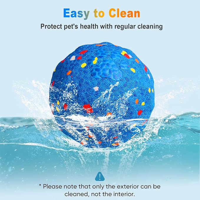 Interactive Dog Ball for Small & Medium Dogs, Automatic Moving Dog Ball with Rolling & Bouncing Modes, USB-C Rechargeable Interactive Dog Toy, Durable Lightweight ETPU Shell, Motion Activated Pet Ball