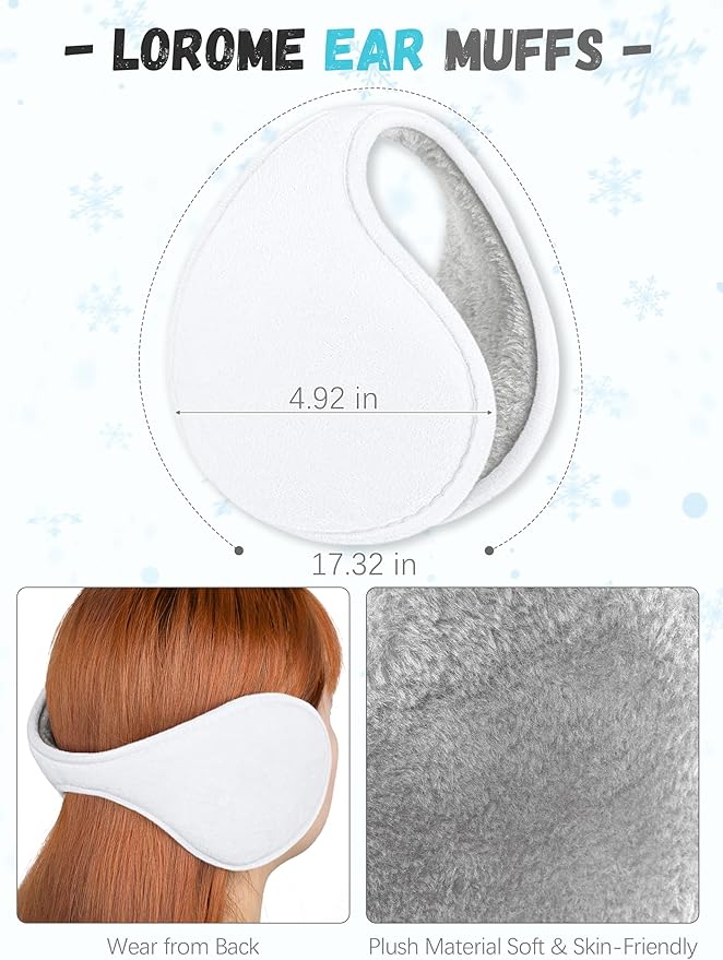 Winter Hat Scarf Gloves and Ear Warmer, Warm Knit Beanie Hat Touch Screen Gloves Set Winter Gifts Neck Scarves for Women