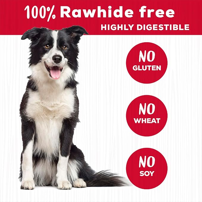 Country Kitchen Rawhide Free Beef Rings Dog Chews, 7 Count | Made with Real Beef, Highly Digestible, Gluten Free
