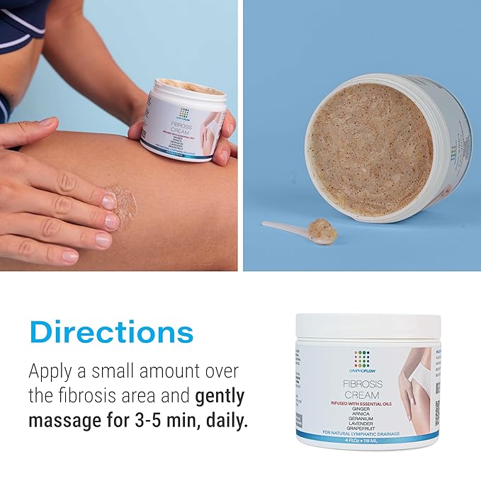 Bruizex Fibrosis Care Cream After Liposuction and BBL Use with Lymphatic Drainage Massage After 360 lipo, Brazilian Butt Lift, Tummy Tuck Works with MLD Body Massager Tools, Faja, lipofoam, 4 Oz