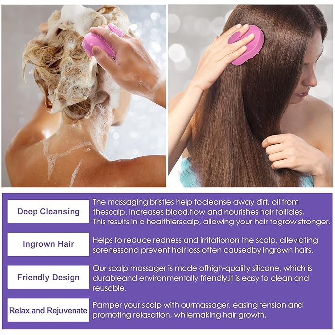 GOLDWORLD Rosemary Oil for Hair Growth,2 Pack Growth Serum Products w/Scalp Massager Castor Biotin Argan Thinning Dry Damaged Ingrown Regrowth Loss Treatment Women Men