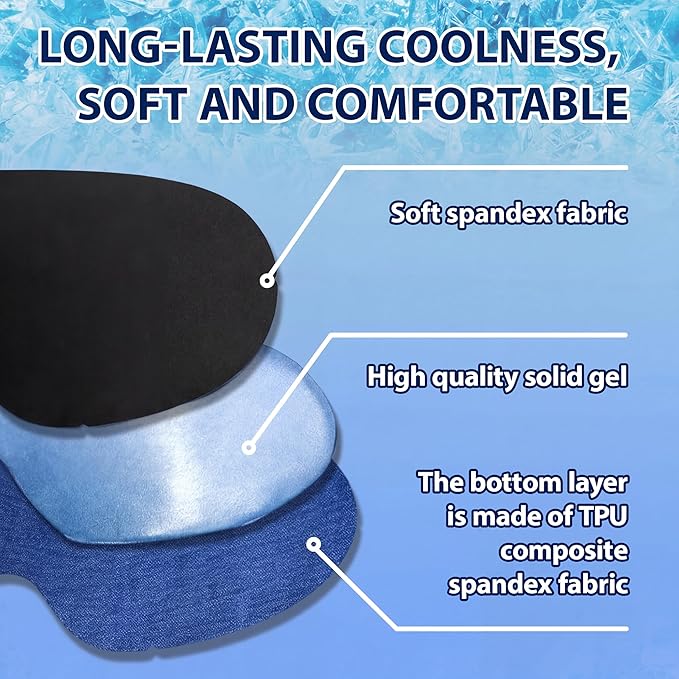 3 Pcs Gel Cooling Eye Mask Cold Compress Reusable Ice Bag Cold Gel Weighted Sleeping Mask for Dark Circles & After Surgery, Flexible Ice Pack Items
