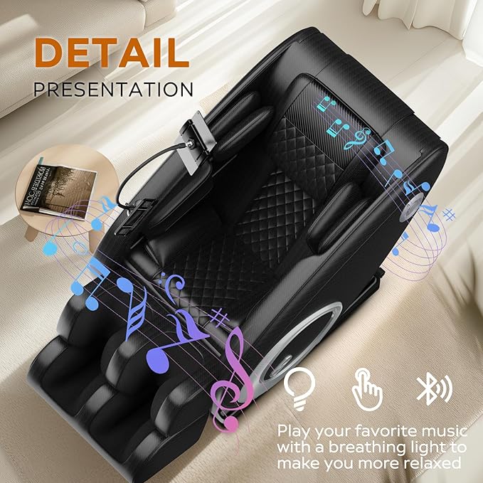 BILITOK Full Body Zero Gravity Massage Chair with Heat Therapy, 5 Auto Modes, and Remote Control, Ultimate Relaxation for Back, Shoulders, Arms, HIPS, and Calves