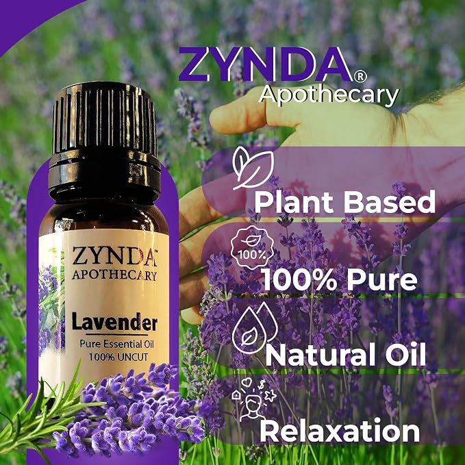 Lavender Essential Oil Pure and Natural, 100% Uncut Pure Essential Oil - 10ml