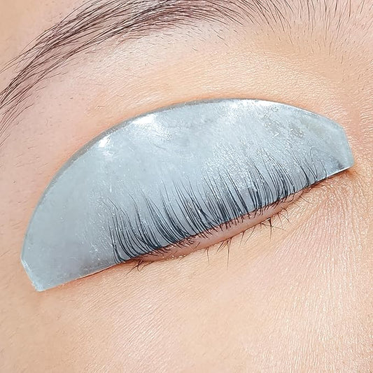 Flat Lash Lift Shields Glueless Ultra Thin Silicone Pads for Perming Lotion No.1, Lash Softening Shields for Easy Korean Eyelash Lift (Blue)
