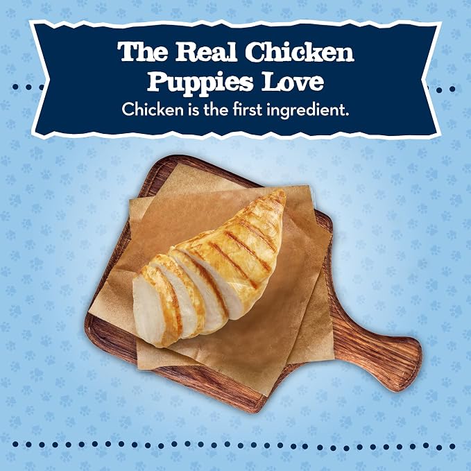 Blue Buffalo Baby BLUE Soft Biscuits Chicken & Carrots Puppy Treats, 8 oz | Great for Training, Easy to Break into Bite-Size Pieces, Made with DHA for Cognitive Development