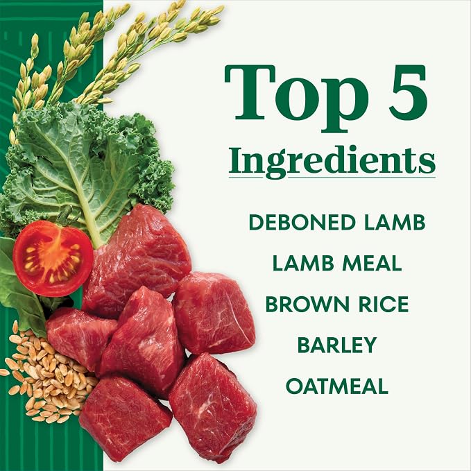 Nutro Natural Choice Large Breed Adult Dry Dog Food, Lamb & Rice, 30 lb | Real lamb #1 ingredient, non-GMO, no corn, wheat, soy, crafted in USA, supports joints, digestion, immunity, skin & coat