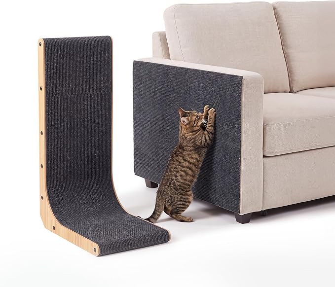 Cat Scratch Furniture Couch Corner Protector from Cat Claws, 78.7x15.8 Inch | Cat Wall Scratcher Mat with Catnip, Adhesive Cat Scratching Pads Renew Cat Stuff Sofa Tree Scratching Post Board Bed Tower