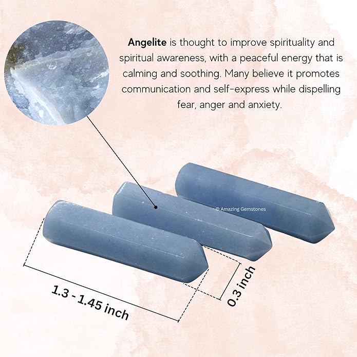 Amazing Gemstone Crystal Points Bulk Healing Crystals & Stones - Premium Single Terminated Healing Wand Point Bulk Crystals for Crafts, Crystal Grid, DIY Work