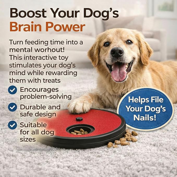Dog Scratch Board with Treat Box – Calm & Stress-Free Nail Care, Hidden Reward System, Non-Slip Design, Quiet Alternative to Grinders