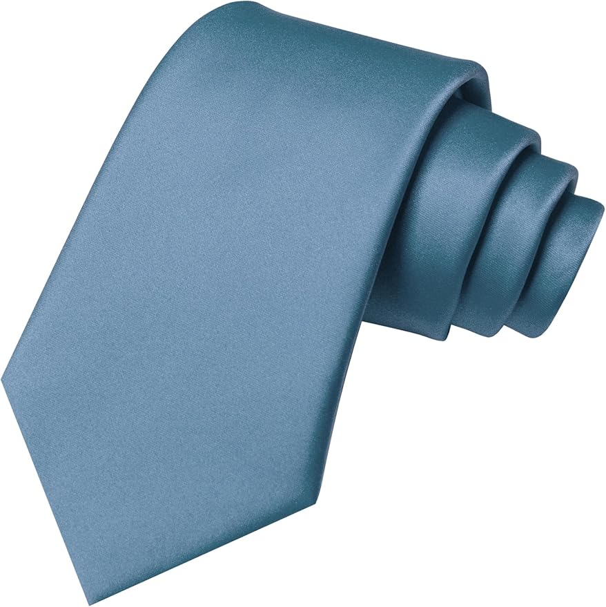 JEMYGINS Solid Color Tie Mens Necktie for Business and Wedding