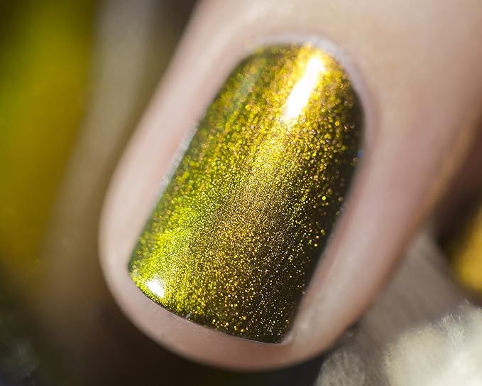 ILNP Highline - Pale Gold, Pinkish Bronze, Light Green Ultra Chrome Color Shifting Nail Polish