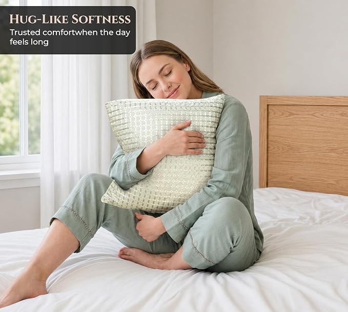 ROYALE LINENS 16 x 16 Pillow Insert - Down Alternative Throw Pillows Insert - Square Pillow Pack of 1 - Bed & Couch Pillows - Inner Cushion for Bed, Cushion for Living Room - Shams Stuffer