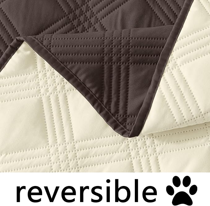 Waterproof Reversible Dog Blanket, Soft Couch Cover for Dogs Washable | Dual-Sided Waterproof Pet Bed Blanket, Resist Stains Spills & Pet Hair, Practical Furniture Protector For Pets, Size 40"x70"