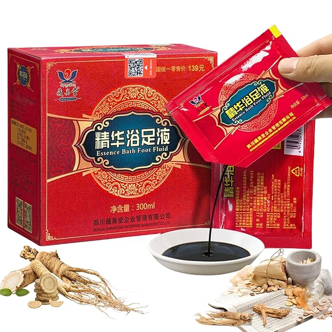 ZangAoTang Herbal Foot Soak - 30 Sachets (300ml) | Plant-Based Formula for Odor Control & Itch Relief | Tibetan Herbal Blend to Support Circulation & Relaxation