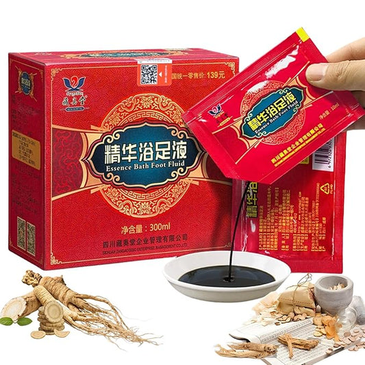 ZangAoTang Herbal Foot Soak - 30 Sachets (300ml) | Plant-Based Formula for Odor Control & Itch Relief | Tibetan Herbal Blend to Support Circulation & Relaxation