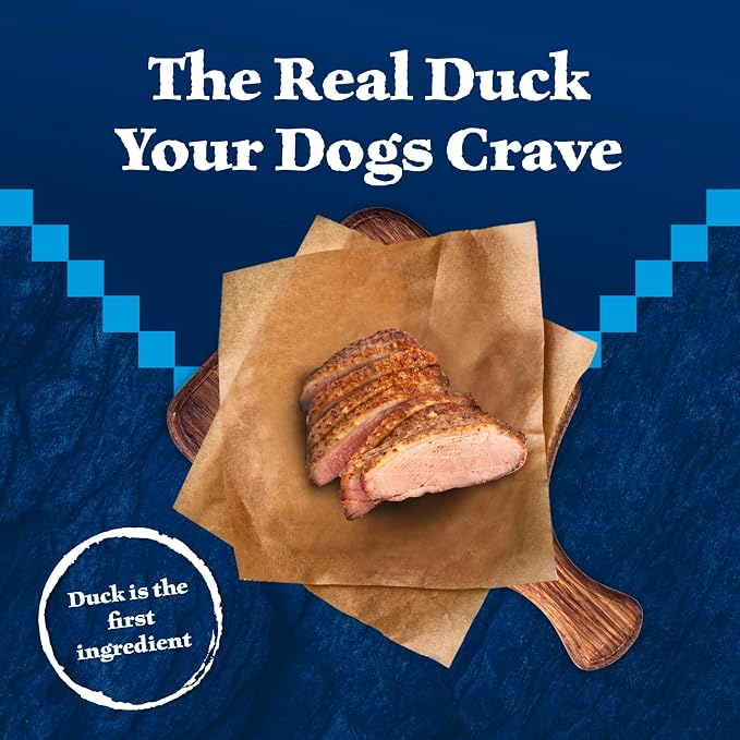 Blue Buffalo Wilderness Trail Treats Duck Crunchy Dog Biscuits, 10 oz | Real Duck #1 Ingredient, High Protein & Grain-Free Dog Snacks, Great for Training, No Artificial Preservatives
