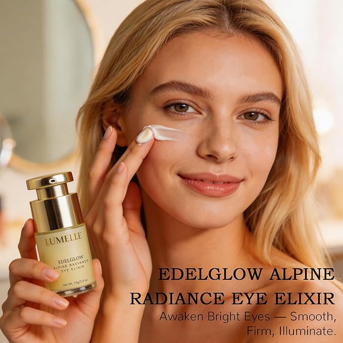 LUMELLE Alpine Radiance Eye Cream & Serum for Dark Circles, Brightening, Firming, Smoothing, Reviving Anti-Aging Skin Care