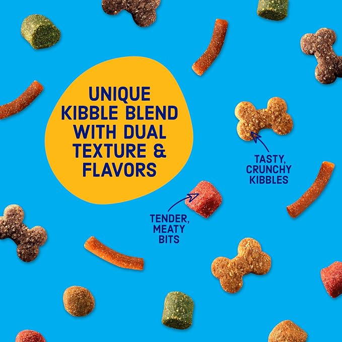 Kibbles 'n Bits Original Dry Dog Food, Beef & Chicken Flavors, 3.5 lb. Bag | Complete & Balanced Nutrition Formulated For Adult Dogs With Essential Vitamins & Minerals, Crunchy Kibble Pieces