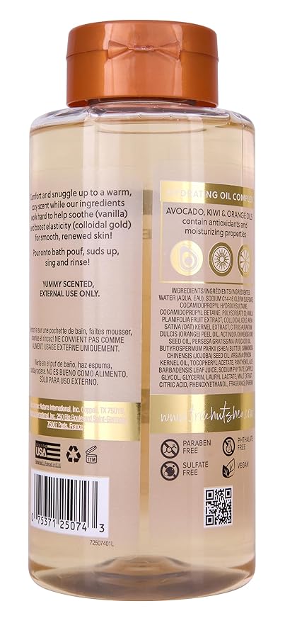 Tree Hut Vanilla Foaming Gel Wash, Moisturizing & Hydrating Body Wash with Shea Butter, Gently Cleanses for Soft, Fresh & Radiant Skin, Holiday Gift & Stocking Stuffer, 18 fl oz