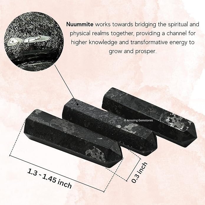 Amazing Gemstone Crystal Points Bulk Healing Crystals & Stones - Premium Single Terminated Healing Wand Point Bulk Crystals for Crafts, Crystal Grid, DIY Work