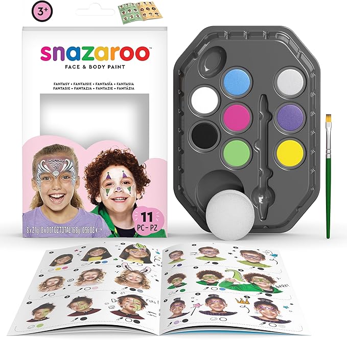Snazaroo Face Paint Palette Kit, Fantasy