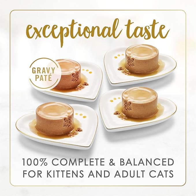 Fancy Feast Purina Gravy Lovers Variety Pack Feast Pate in Wet Cat Food Gravy - 4.5 lb. Boxes, 1 Count (Pack of 48)