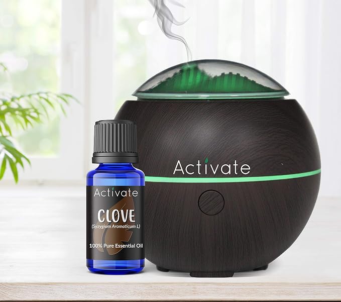 Activate Clove Essential Oil 100% Pure, Premium Grade, Undiluted, Natural, Aromatherapy & Diffuser Use 10ml