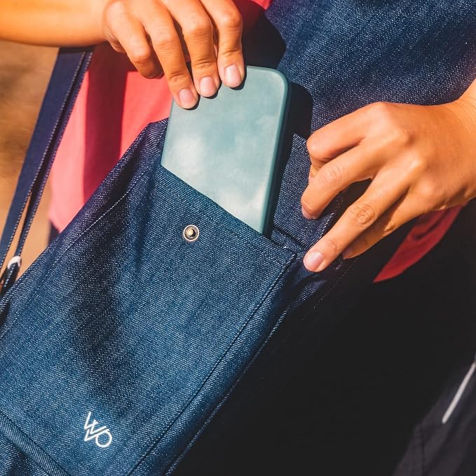 Open Road Goods Eco Friendly Yoga Mat Bag | Organic Yoga Bag For Extra Wide Mats | Yoga Mat Carrier for Men & Women: Full Zip, Adjustable Carry, Pockets, 100% Cotton Canvas
