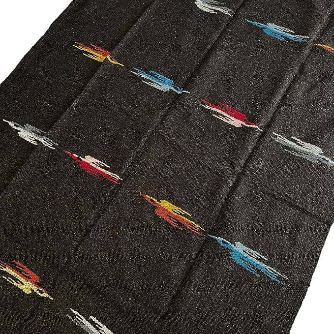 Open Road Goods Mexican Thunderbird Yoga Blanket, Handwoven Throw for Yoga, Meditation, and Home Décor – Versatile Blanket for Beach, Picnic, Camping, or Outdoor Use
