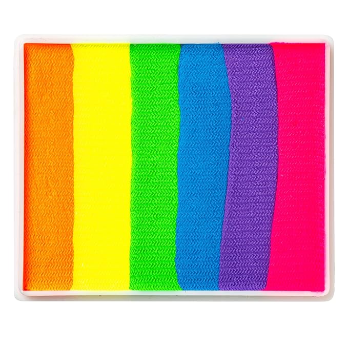 TAG Face and Body Paint - Split Cake 50g (Neon Rainbow)