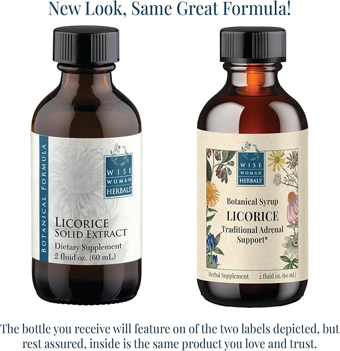 Wise Woman Herbals Licorice Botanical Syrup (Formerly Solid Extract) 4:1, Alcohol-Free, Herbal Digestive Comfort, Adrenal Balance, Immune, Respiratory & Healthy Inflammatory Response Support, 2 Fl Oz