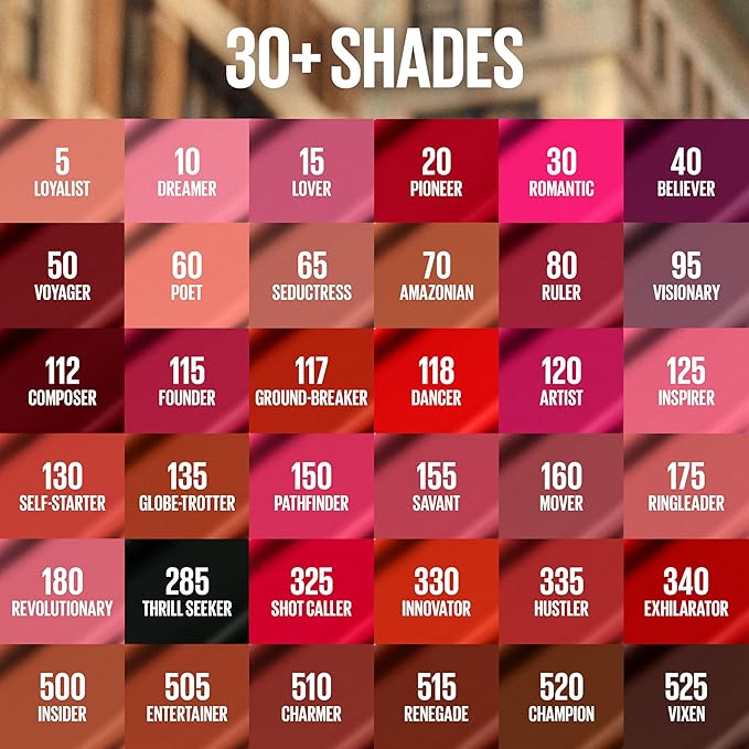 MAYBELLINE Super Stay Matte Ink Liquid Lipstick Makeup, Long Lasting High Impact Color, Up to 16H Wear, Dancer, Brick Red, 1 Count, Packaging May Vary (Pack of 2)