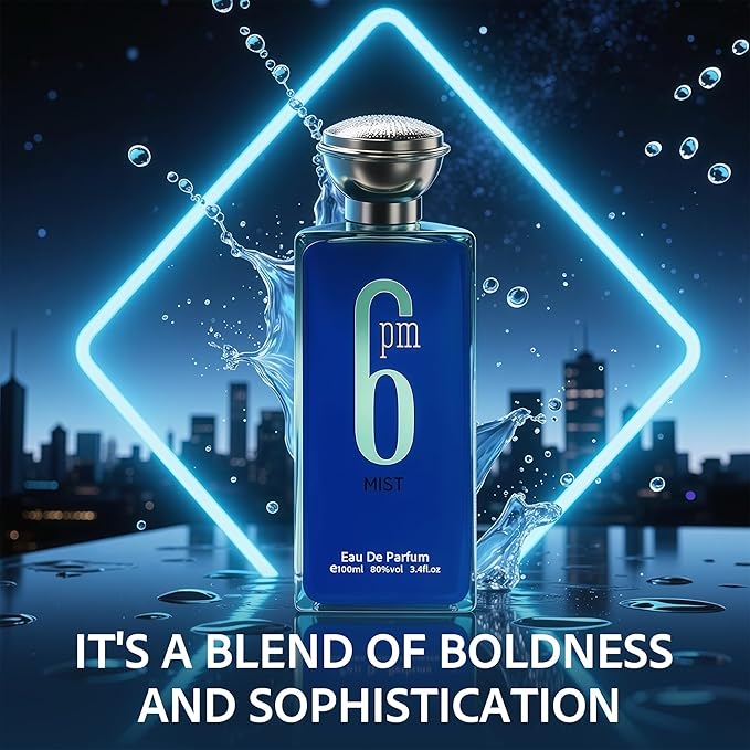 AFLUXE Men's Cologne Gift Set - Variety Pack of 4 Long Lasting Fragrances with 10ml Pheromone Cologne for Men Kit EDP/EDT (PHM-VitageMan/AzureAqua/6PMis/LionBlue)
