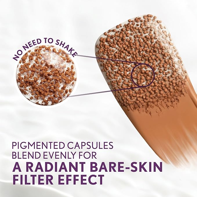Covergirl Simply Ageless 40 Medium Foundation, Blending Brush - Skincare Makeup with Bakuchiol & Tranexamic Acid Reduces Fine Lines & Fades Dark Spots