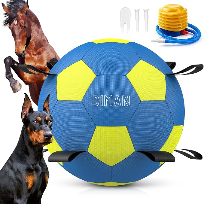 Diman Herding Ball for Dogs with Straps, 25 Inch Horse Balls for Outdoor