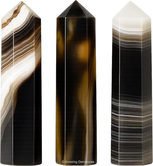Amazing Gemstone Crystal Points Bulk Healing Crystals & Stones - Premium Single Terminated Healing Wand Point Bulk Crystals for Crafts, Crystal Grid, DIY Work