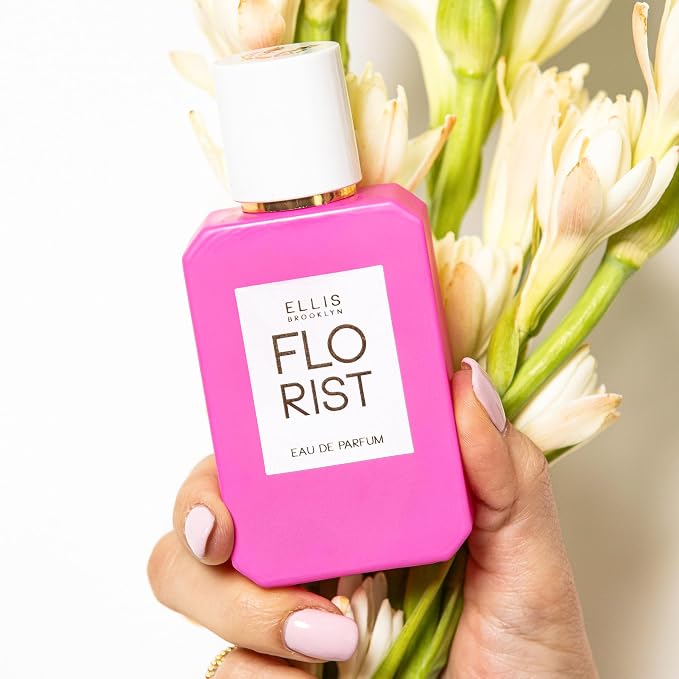 Ellis Brooklyn FLORIST Eau de Parfum, Travel Sized Floral Perfume for Women with Italian Bergamot, Tuberose & Cedarwood, Vegan, Cruelty-Free, Sustainable Ingredients – 10ml/0.33 fl oz