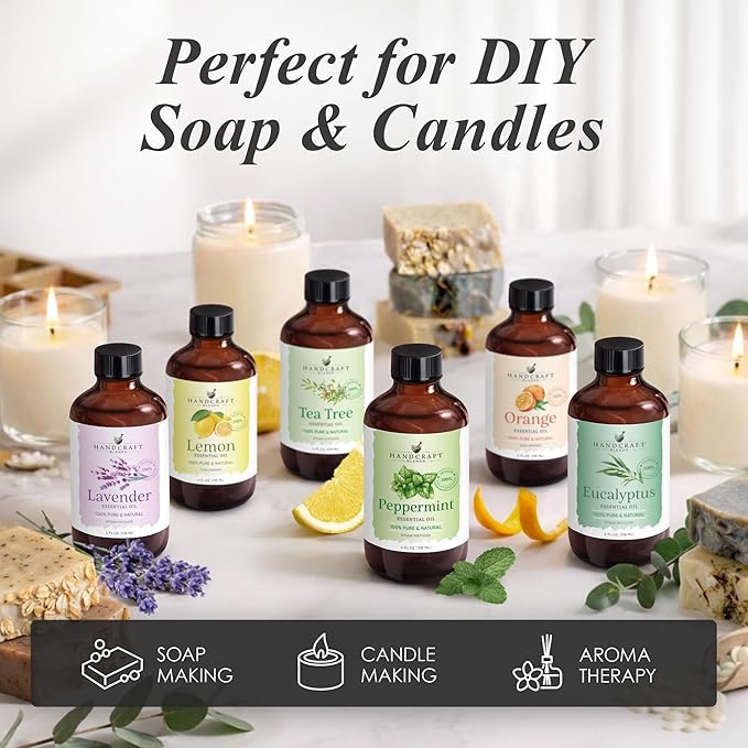 Handcraft Blends Eucalyptus Essential Oil – 1 Fl Oz – 100% Pure and Natural – Premium Grade Essential Oil for Diffuser and Aromatherapy, Skin, Massage, Candle and Soap Making Fragrance