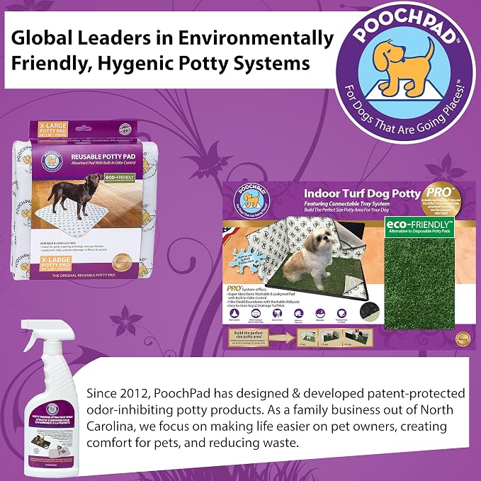 PoochPad Potty Training Attractant Spray for Dogs & Puppies, 16 oz | Indoor Potty Pad & Outdoor Use, Dog Training & Behavior Aid, Housebreaking Supplies, Non-Toxic Formula, Made in USA