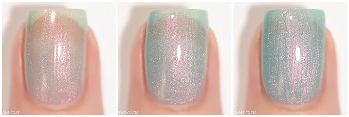 ILNP Valentina - Milky Teal Sheer Shimmer Nail Polish