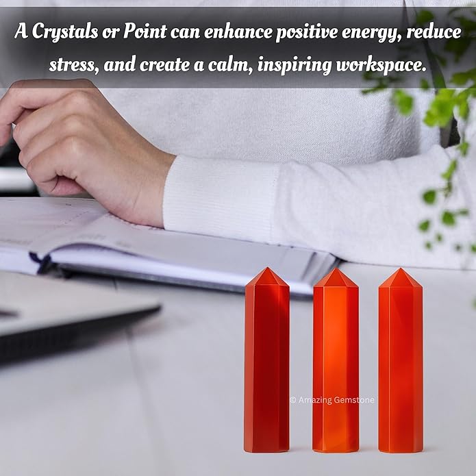 Amazing Gemstone Crystal Points Bulk Healing Crystals & Stones - Premium Single Terminated Healing Wand Point Bulk Crystals for Crafts, Crystal Grid, DIY Work