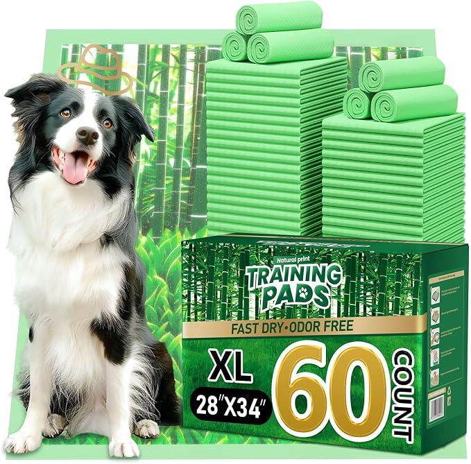 Puppy Pads XL 60 Count - 28"x34" with Adhesive Tabs