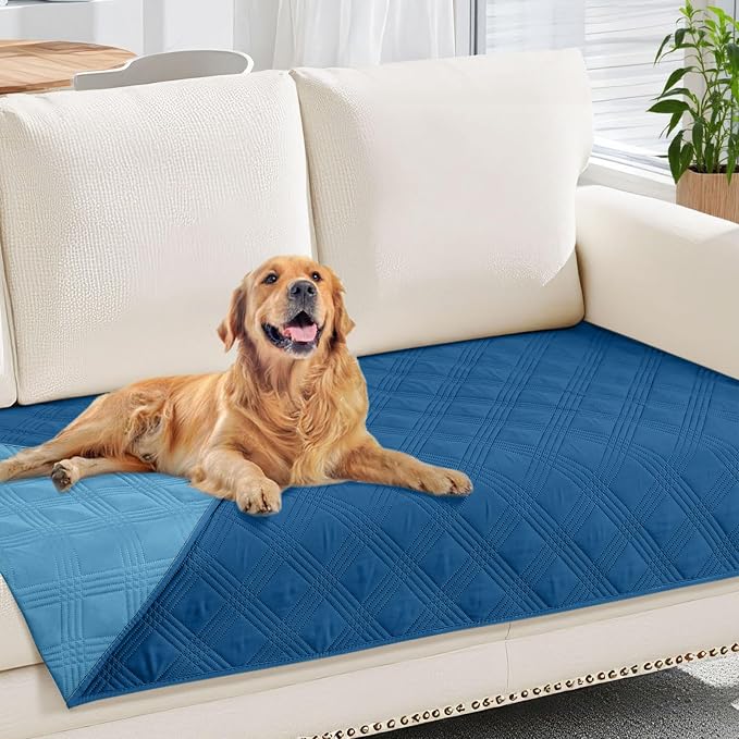 Waterproof Reversible Dog Blanket, Soft Couch Cover for Dogs Washable | Dual-Sided Waterproof Pet Bed Blanket, Resist Stains Spills & Pet Hair, Practical Furniture Protector For Pets, Size 30"x70"